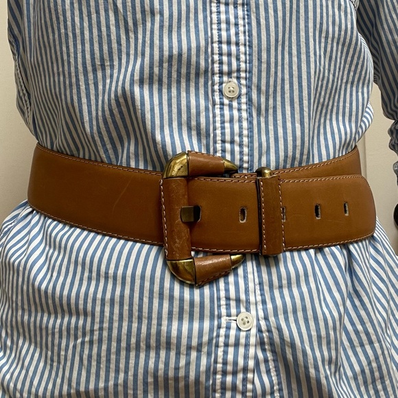Rodier tan leather belt - Picture 4 of 13